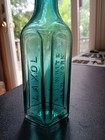 Laxol A j  White Ny Teal Green Scarce Color Medicine Bottle