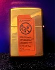 Vintage 1998 Carpe Diem Surprise Pyramid Brass Zippo Lighter Brand New