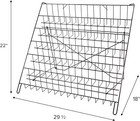 Black Wire Literature Display 6 Tier Countertop Folding Rack Books Dvd Cd Folds