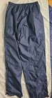 Vintage Y2k Nike Nylon Track Pants Men s Size Xl Lined Ankle Zip Navy Blue 