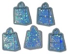 5 Pc Shopping Bag - Acrylic Flatback Shaker Charms - For Badge Reels Diy Crafts