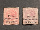 1892 Ceylon Queen Victoria s Sg241 242  3cents On 4cents W   postal Commission 
