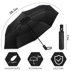 6 Pcs Travel Compact Umbrella Automatic Open Close Windproof Small Light Back   