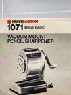 Vintage Boston 1071 Vacuum Mount Gray Pencil Sharpener New Unused Smooth 