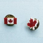 Vintage Lot Of Five  5  Red White Hat Or Lapel Pins Canadian Maple Leaf - Canada