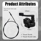 7 8   Thumb Throttle Kit With Cable - Aluminum For 50-250cc Atv   Mini Bike