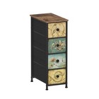 Narrow Storage Dresser Slim 18 9 d X 9 9 w X 28 3 h  4 Drawers  Retro Flower