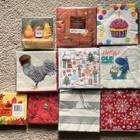 Lot Of 10 In Package Decorative Vintage Napkins  Unopened Christmas And Fall 