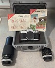 Vintage Nikon  Cannon Ae-1 35mm Film Camera Huge Bundle W  Lenses  Pelican  Lot