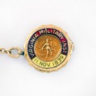 Vintage Virginia Military Institute 10 K Gold And Enamel Tie Tack  Vmi