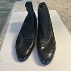 Antique Marshall Field   Co Men   s  Store Victorian Leather Button Up Black Shoes