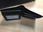Men s Bifold Wallet Slim Purse Genuine Leather Black Credit id Card Holder