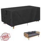 Hiticover 68  Black Outdoor Daybed Cover  Waterproof