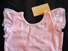 New   Girls Pink Cross Back Ruffle Sleeve Ballet Leotard Removable Skirt Toddler