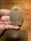 Vintage Brass Cow Number Tag Dairy Farm Cattle Marker 7 Double Sided Original