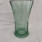 Vintage Libbey Green Coca Cola Flared Drinking Glass Large 16 Oz Heavy