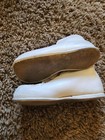 Vintage Hard Bottom Baby Shoes Stride Rite White Leather Lace Up 