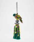 Mackenzie Parakeet Beaded Tassel Ornament Childs Bird Handcrafted New