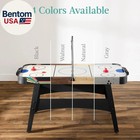 Led 54 Inch Air Hockey Game Table W light-up Scoreboard  Powerful Motor  Ac Outl