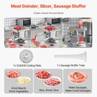 Commercial Electric Meat Grinder Slicer 11 Lbs min Sausage Stuffer Maker Kitchen