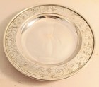 Vintage Kerr Sterling Alphabet W  Birds   Flowers 2 Piece Baby Bowl   Plate