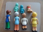 Vintage Little Tike Doll House People   Dog Mix Lot 7 Psc