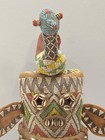 African Beaded Bird Elephant Hat Bamileke Tribe Cameroon