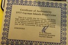 1977 Cayman Island  25 Silver Proof Coins  queen s Silver Jubilee 1952-1977  Coa