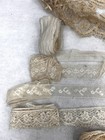 Antique Lace Trim White Yards Lot Embroidered Victorian Original 19thc 
