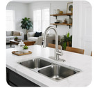 Stainless Steel Kitchen Faucet Sink Mixer Faucet Pull Down Sprayer Single Handle