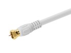Monoprice 1 5ft Rg6  18awg  75ohm  Quad Shield  Cl2 Coaxial Cable - White
