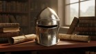 Medieval Renaissance Detachable Visor Barbute 18 Guage Functional Helmet Armor