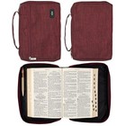 Burgundy Jesus Fish Bible Cover Durable Lightweight Book Protection Case