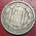 1866 Three Cent Nickel  Better Grade  Free Shipping