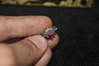 Extremely Rare Ancient Roman Solid Silver Ring With Pink Ruby Intaglio Bezel