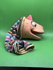 Vtg 1950 s Bill Baird Rare Dinosaur Stripe Hand Puppet W rubber Head 11 