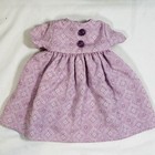 Handmade Purple Victorian Paisley Print Dress Outfits For 18  American Girl Doll