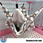Eismc2 2 Pieces Small Animals Pet Cage Hammock Hanging Tunnel  Guinea Hammock