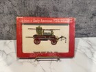 Antique Lithograph Set Of 6 Steam Engine Firetruck Vibrant Artwork Historical