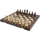 Large Handmade Wooden Chess Set 21  Hand Carved Board Pieces Vintage Full Game
