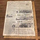 Vtg  1948 Babe Ruth Yankees Stadium Death Dies New York Newspaper 49 Ford As Is