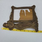 Antique Bronze Art Nouveau Lady Picture Frame Unique Design