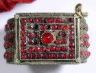 Vintage Colorful Beaded Afghan Kuchi Bracelet - Handmade Tribal Jewelry  4725