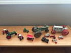 Vintage Cast Iron Farm Tractor Large John Deere Style Ertl Antique Heavy Toy Tra