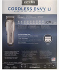 Andis 73000 Cordless Envy Li Adjustable Blade Clipper  open Box 