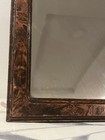 Antique 19th C  Victorian Arched Wall Mirror Faux Tortoiseshell Burl Wood Finish