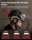 Ilm Smart Adult Bike Helmet W  Automatic G-sensor Turn Signal   Brake Warning Le