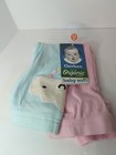 Gerber Baby 2 Pair Cotton Pants Size 12 Months Pink And Blue W  Clouds New