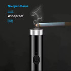 Electric Lighter Rechargeable Windproof Flameless Torch Usb Slim Pocket Size