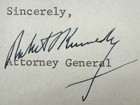 Robert F  Kennedy Signed Letter The Attorney General 1961   Others Latin America